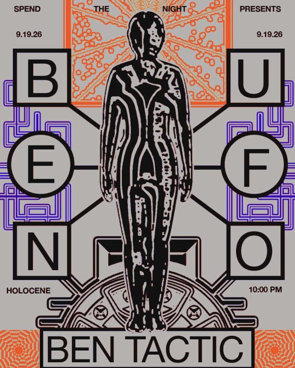 Show Poster: Spend the Night Presents Ben Ufo Ben Tactic — Holocene, Portland