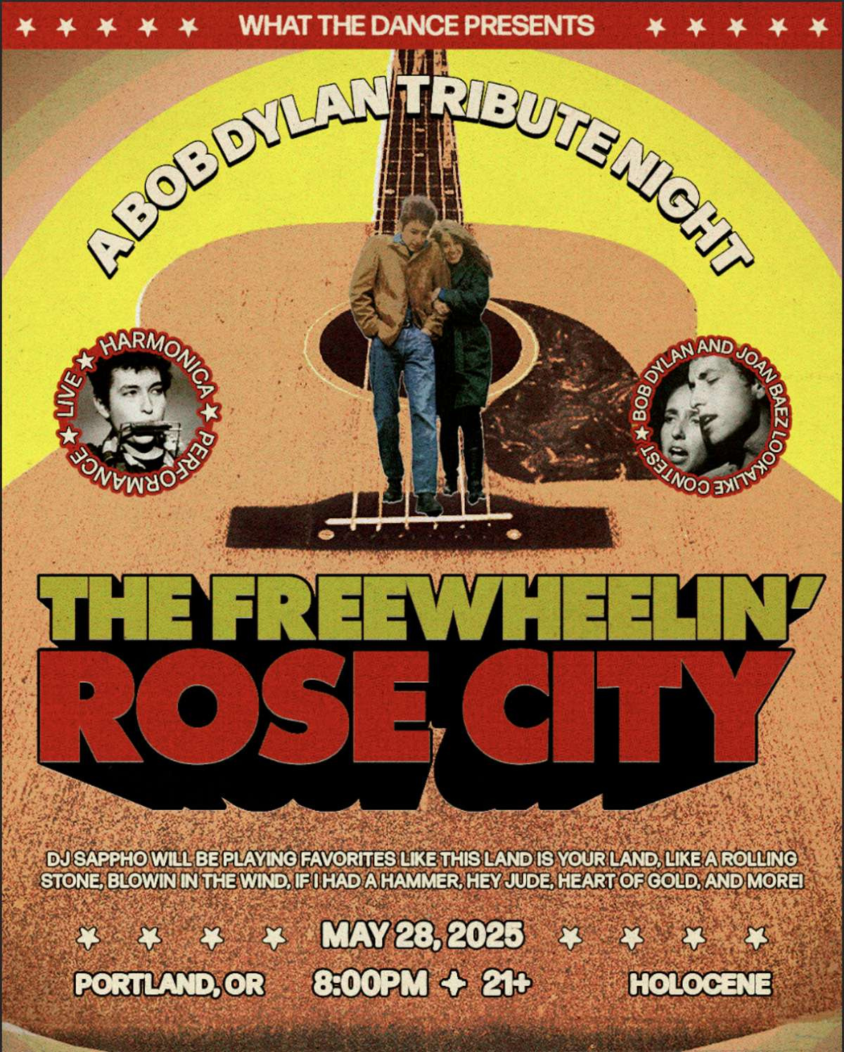 CANCELED: THE FREEWHEELIN' ROSE CITY: A BOB DYLAN NIGHT