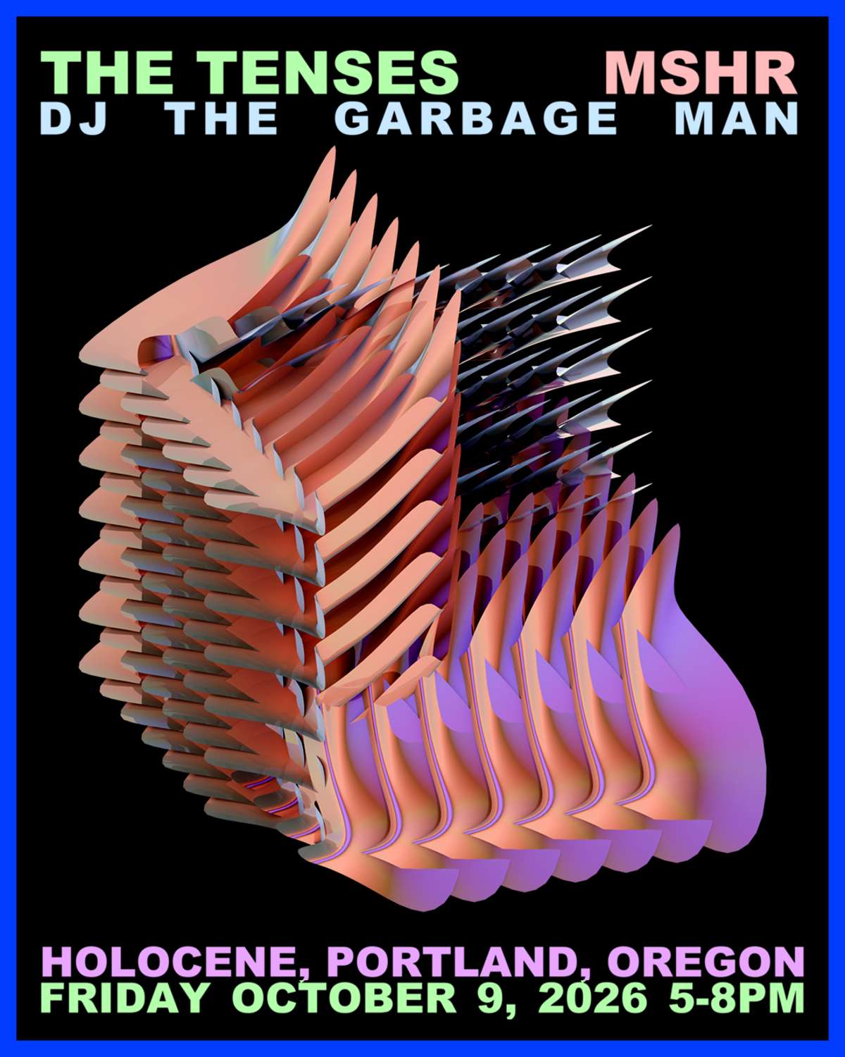 MSHR, The Tenses, DJ The Garbage Man  – EARLY SHOW! – 21+