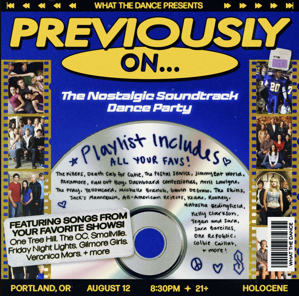 PREVIOUSLY ON… The Nostalgic Soundtrack Dance Party – 21+
