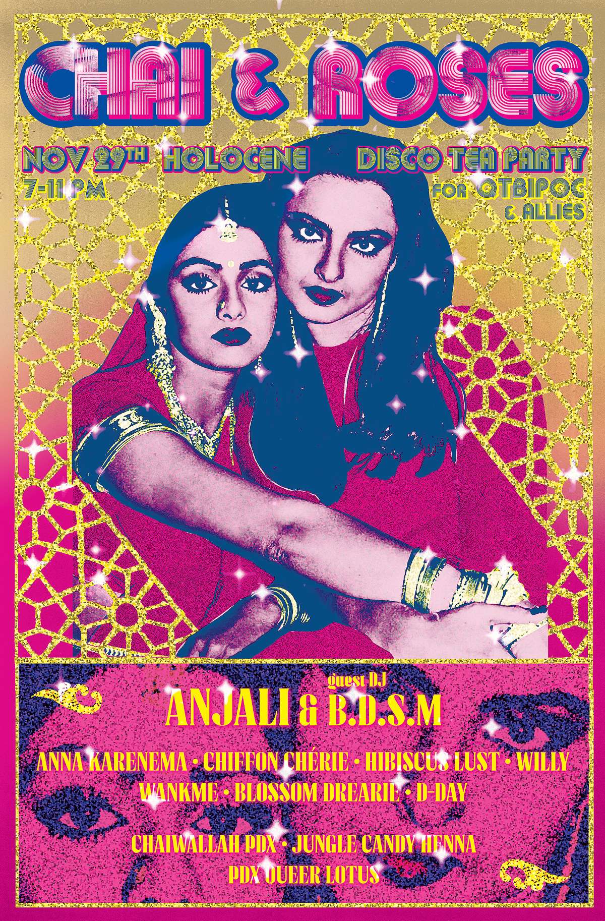 Chai & Roses: Disco Tea Dance Party for QTBIPOC & Allies – 21+