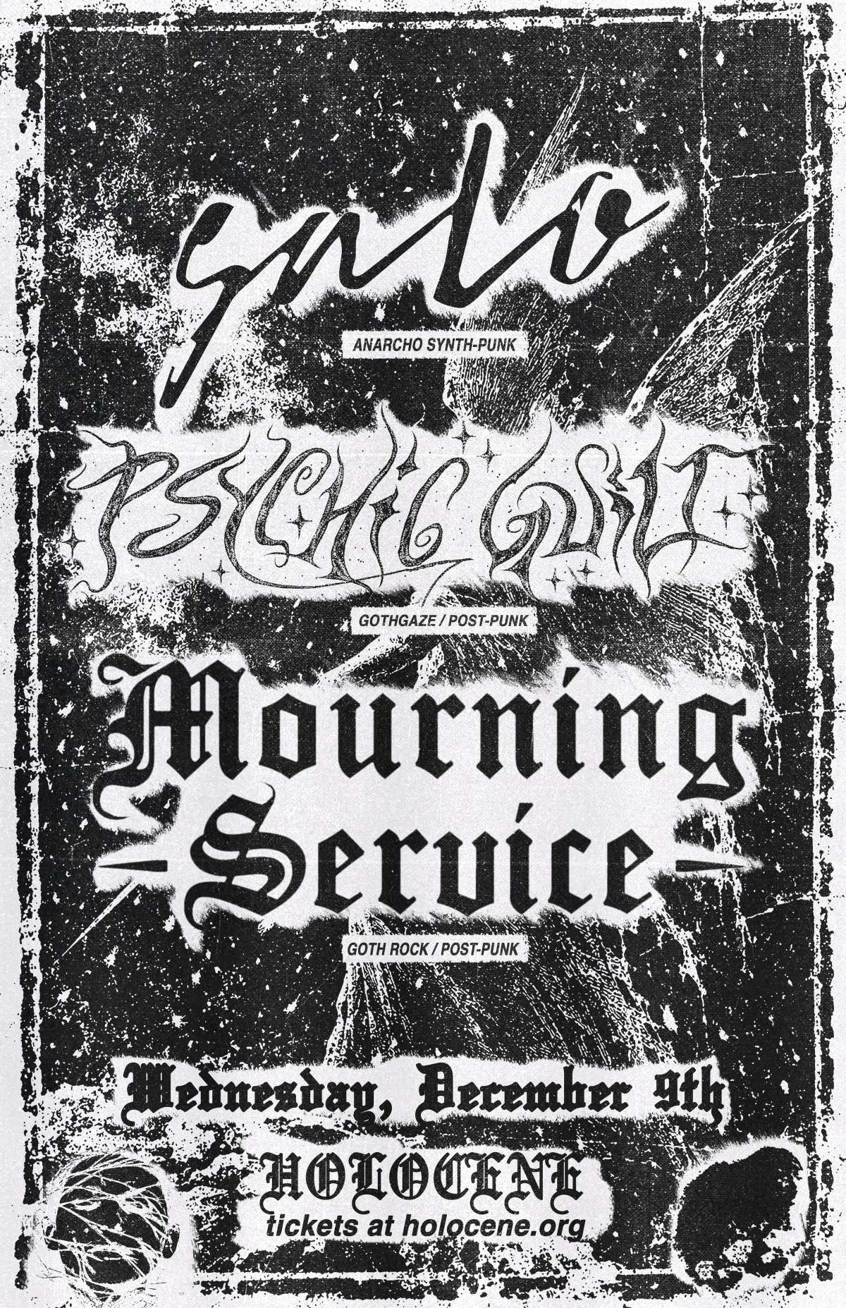 Salo // Psychic Guilt // Mourning Service  – 21+